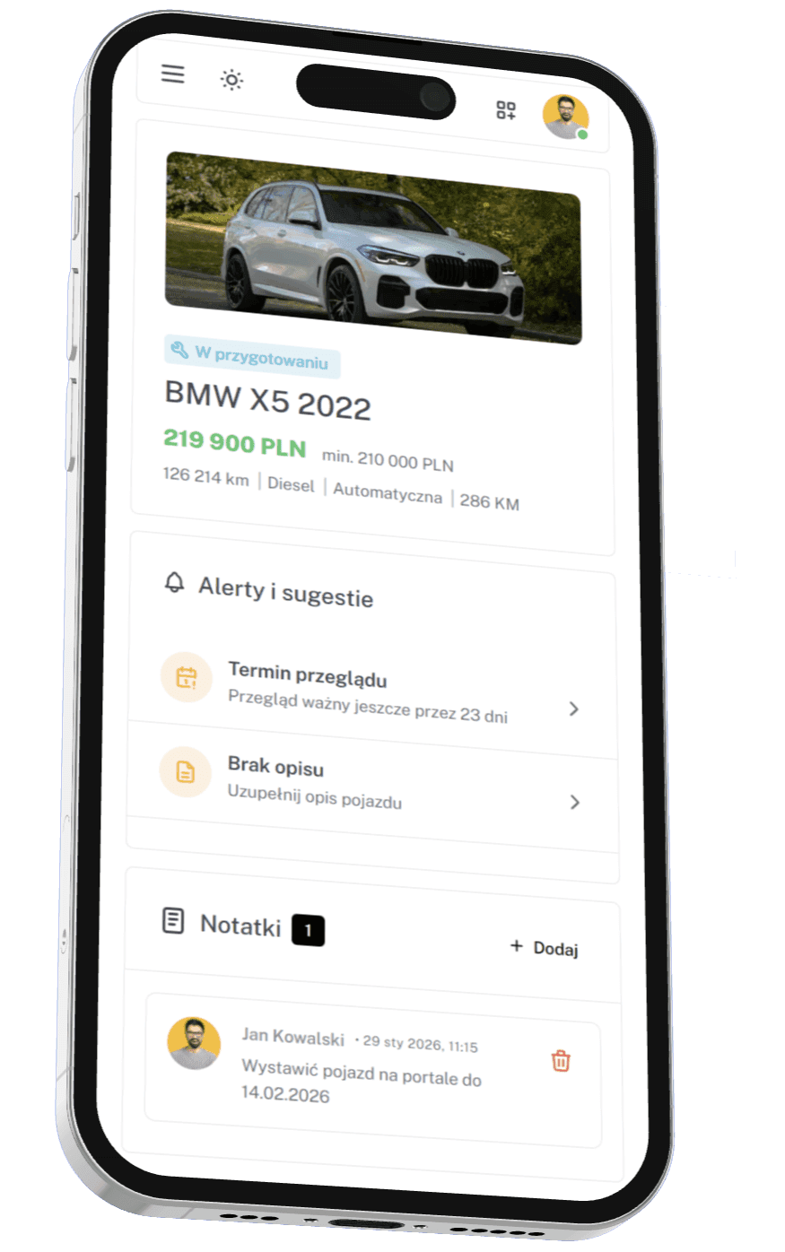Aplikacja mobilna DealerApp